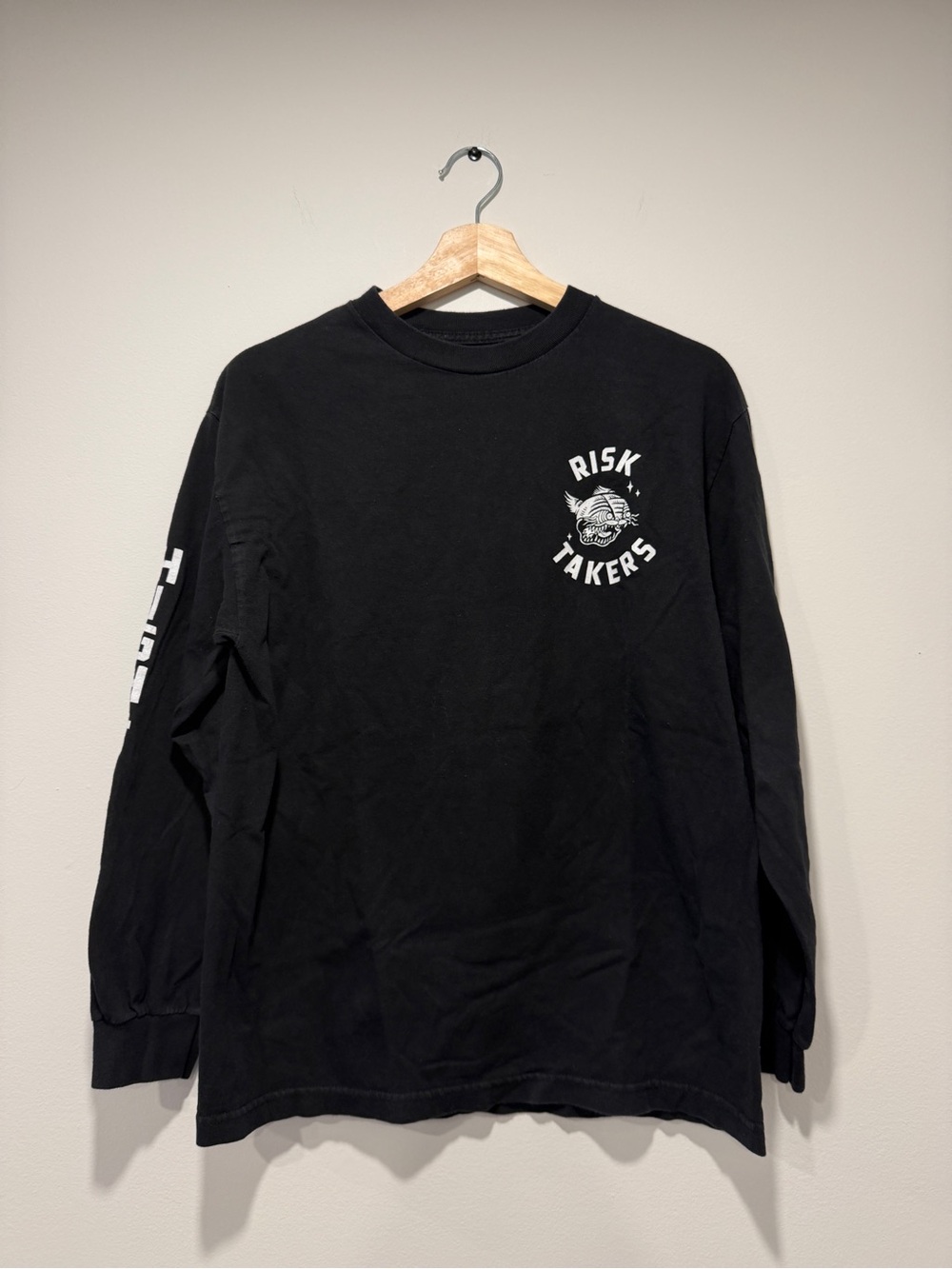 Empyre Black Long-Sleeve Graphic Shirt